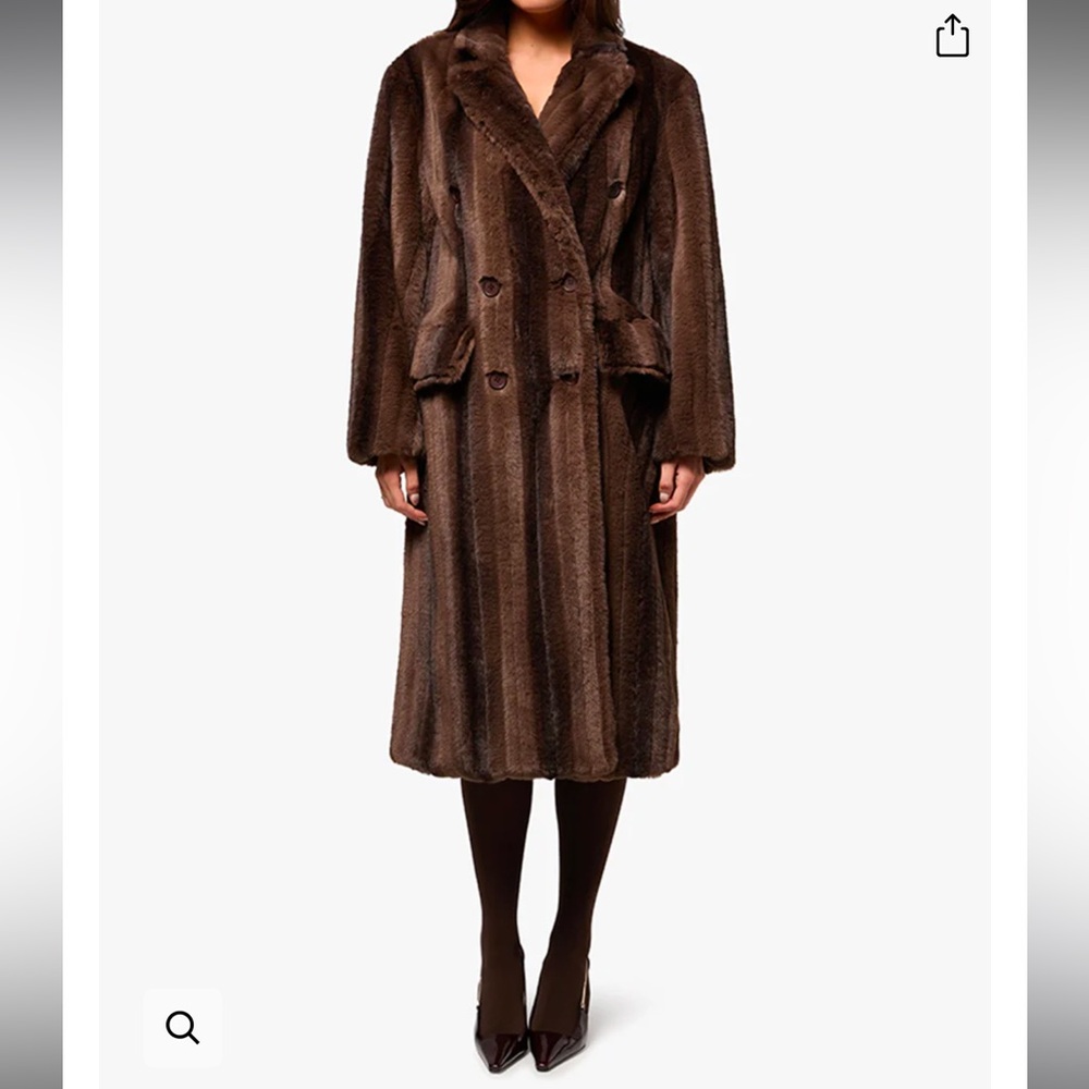 WeWoreWhat Faux Fur Blazer Jacket